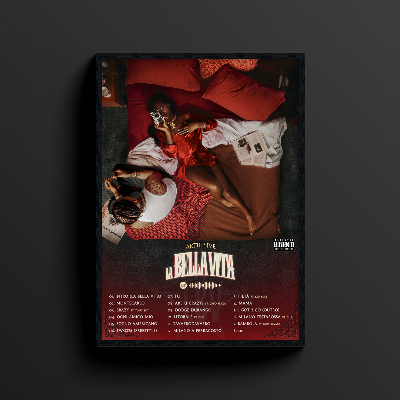 Artie 5ive | LA BELLAVITA (via dell'amore artwork)